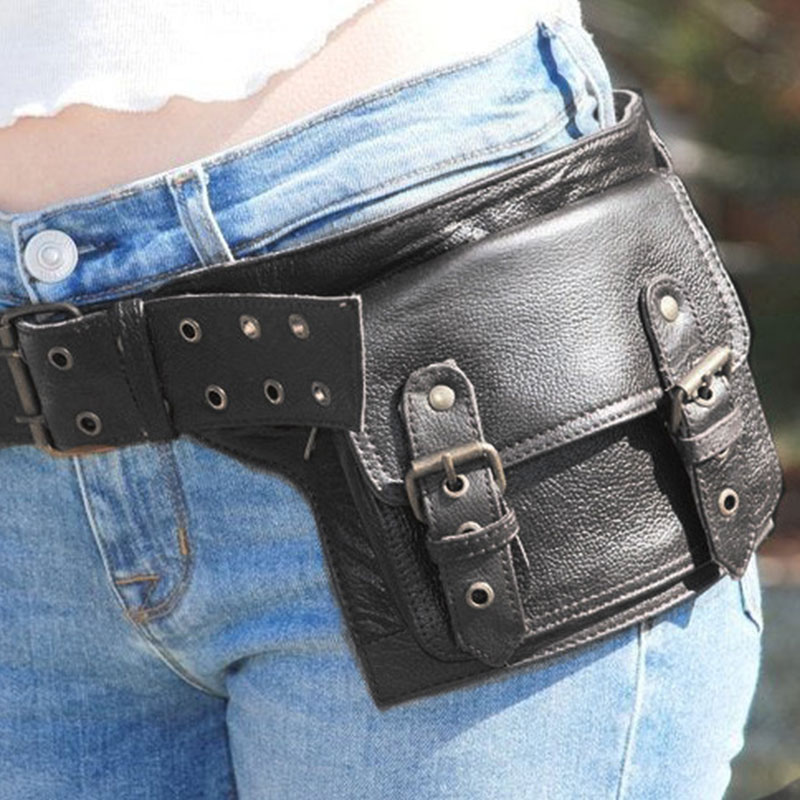 Travel Accessories For Europe - Riñonera con cinturón de cuero PU