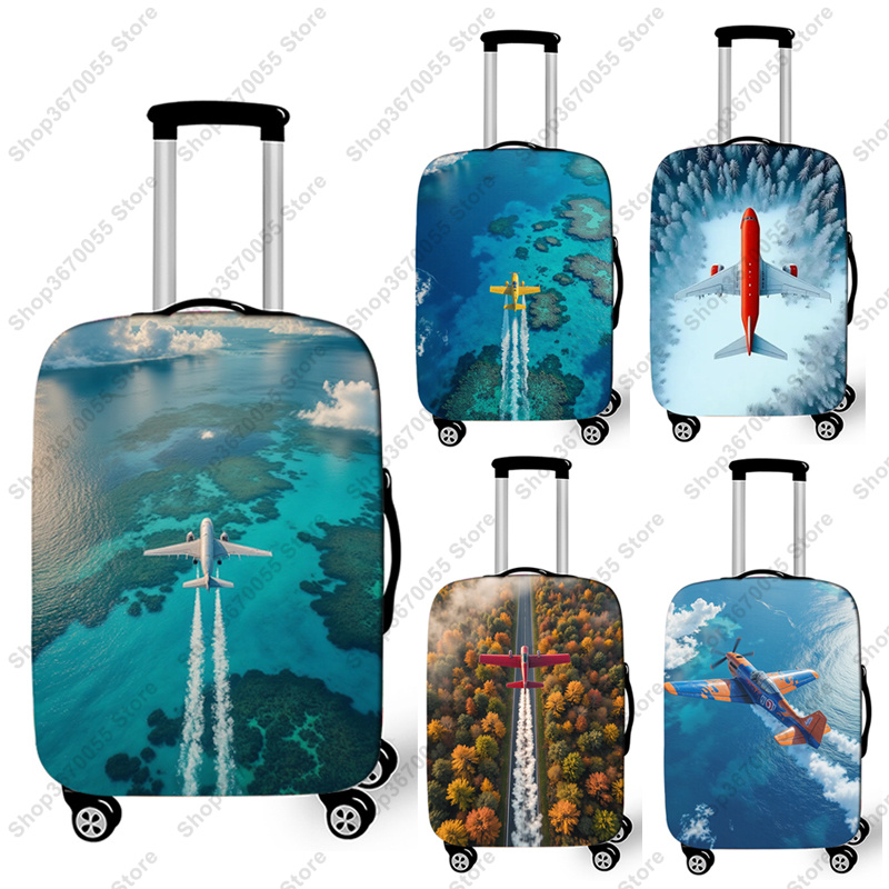 Travel Accessories Plane - Fundas protectoras para equipaje con gráfico