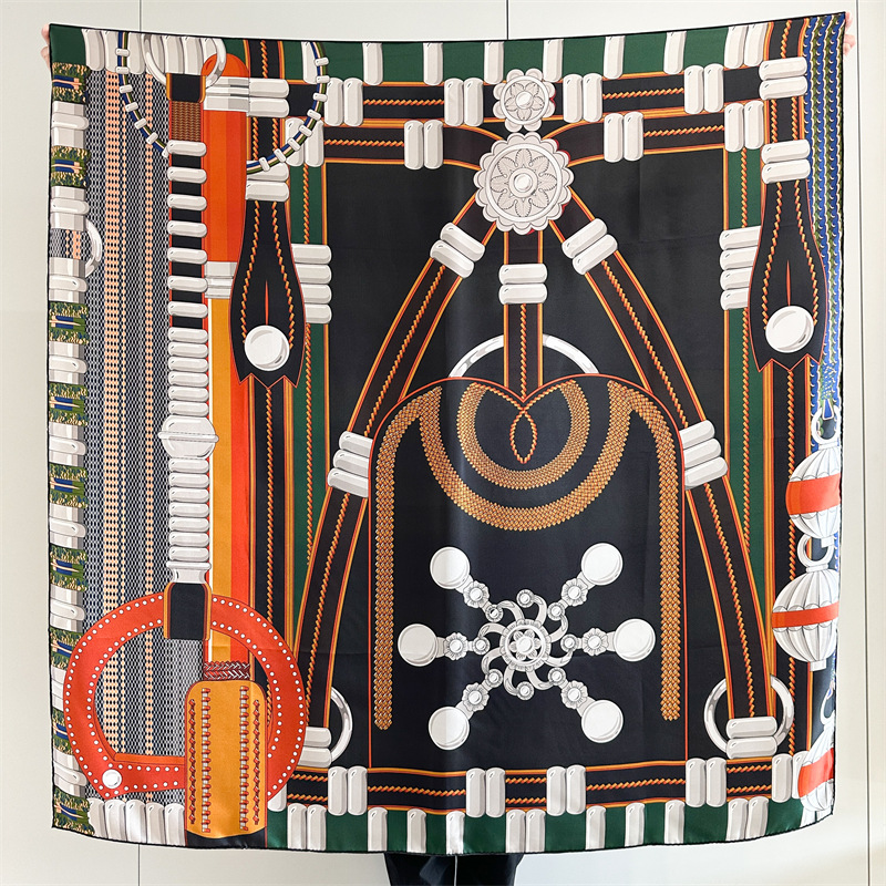 Travel Accessories Designer - Pañuelo de seda con estampado de