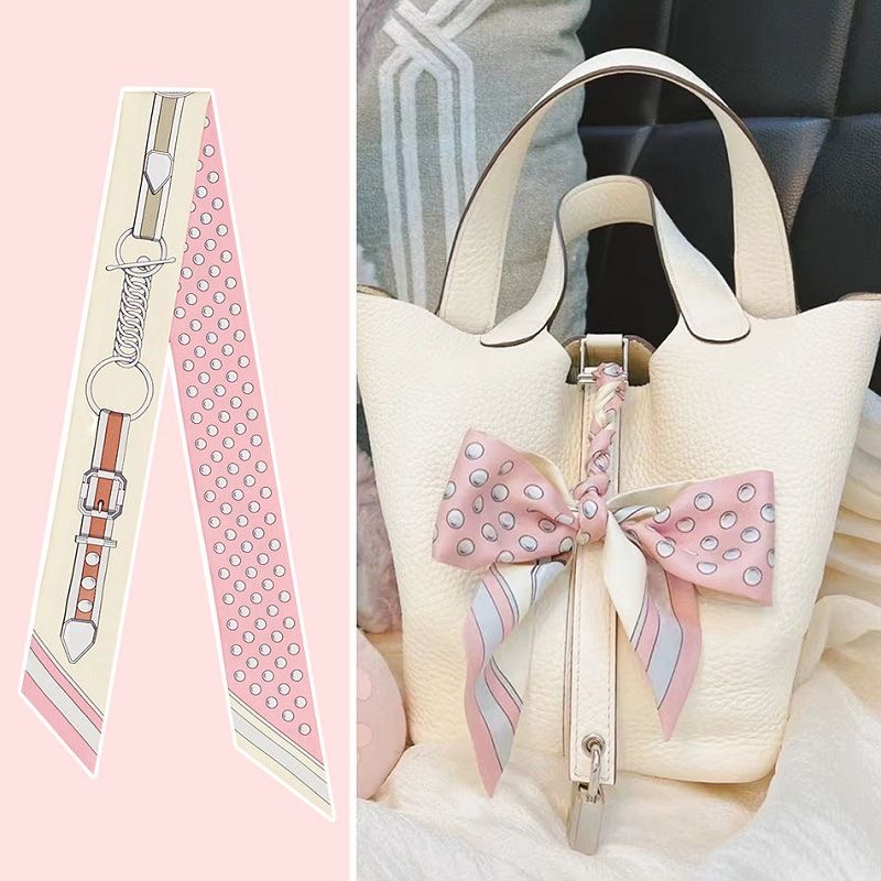 Travel Accessories Deals - Bufanda de lunares rosa de verano