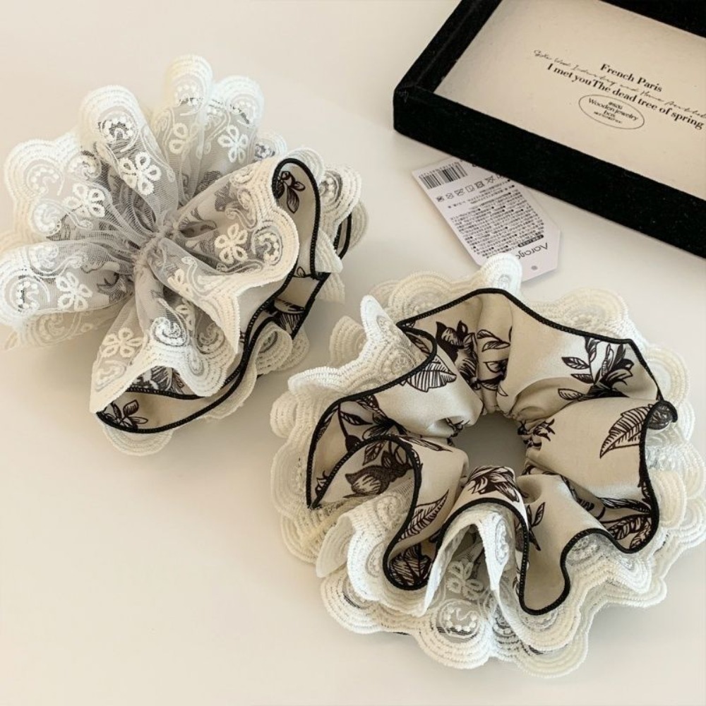 Travel Accessories Girls - Coletero de Encaje Floral Blanco y