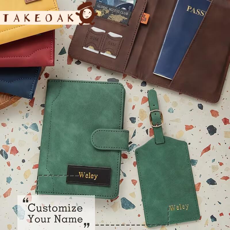 Travel Accessories Hong Kong - Porta Pasaportes de Cuero Personalizado con