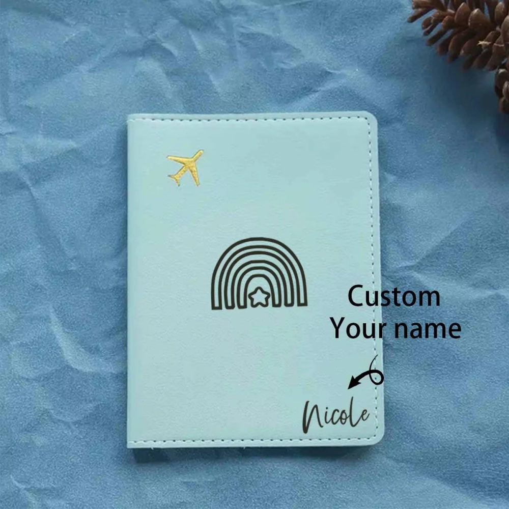 Travel Accessories Meaning - Funda de Pasaporte Personalizada con Nombre,