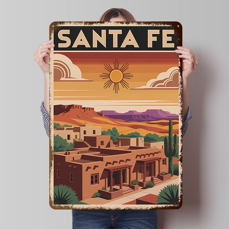Travel Accessories For Europe - Póster de Viaje de Santa Fe,