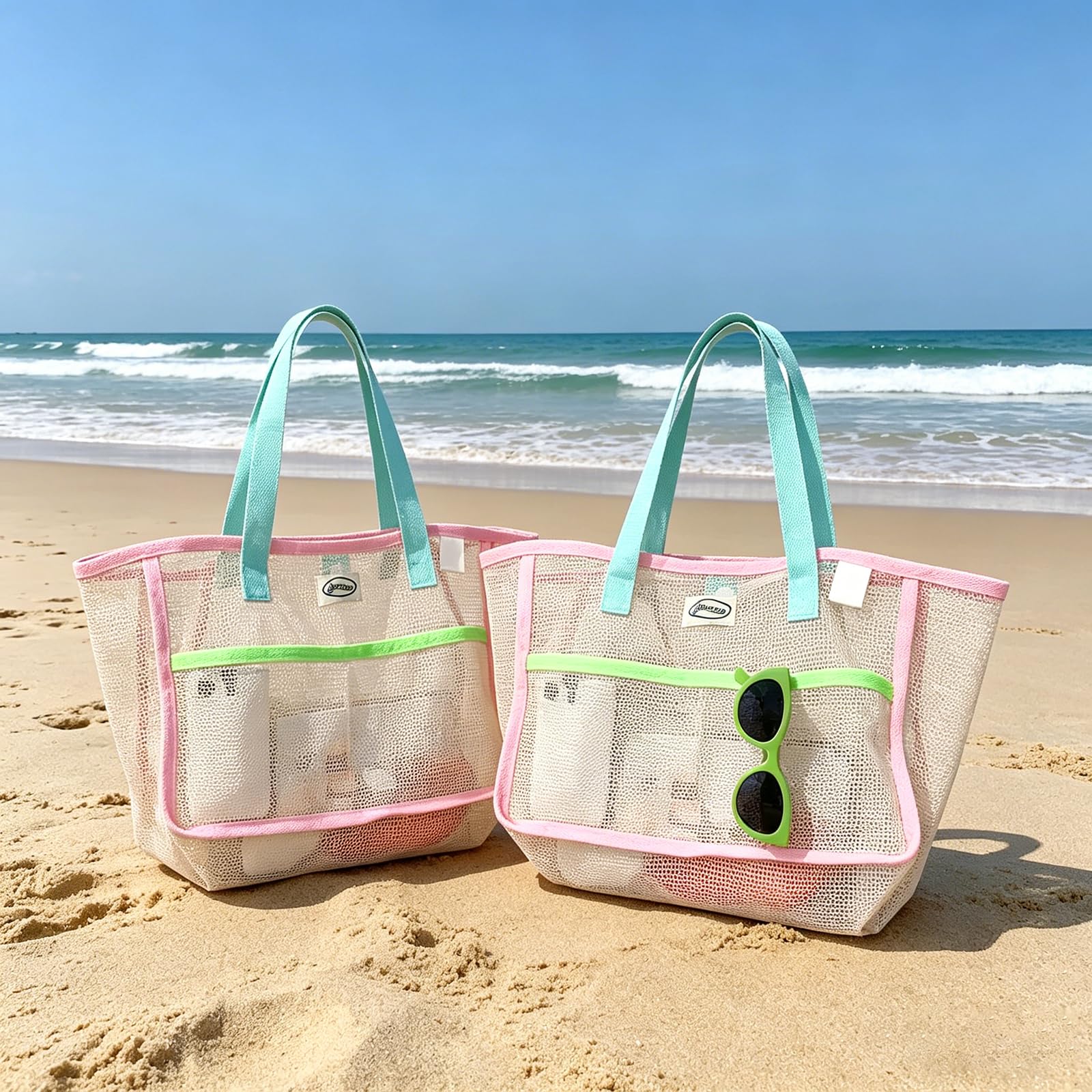 Travel Accessories Deals - Bolsas de Playa para Mujer, Coloridas,