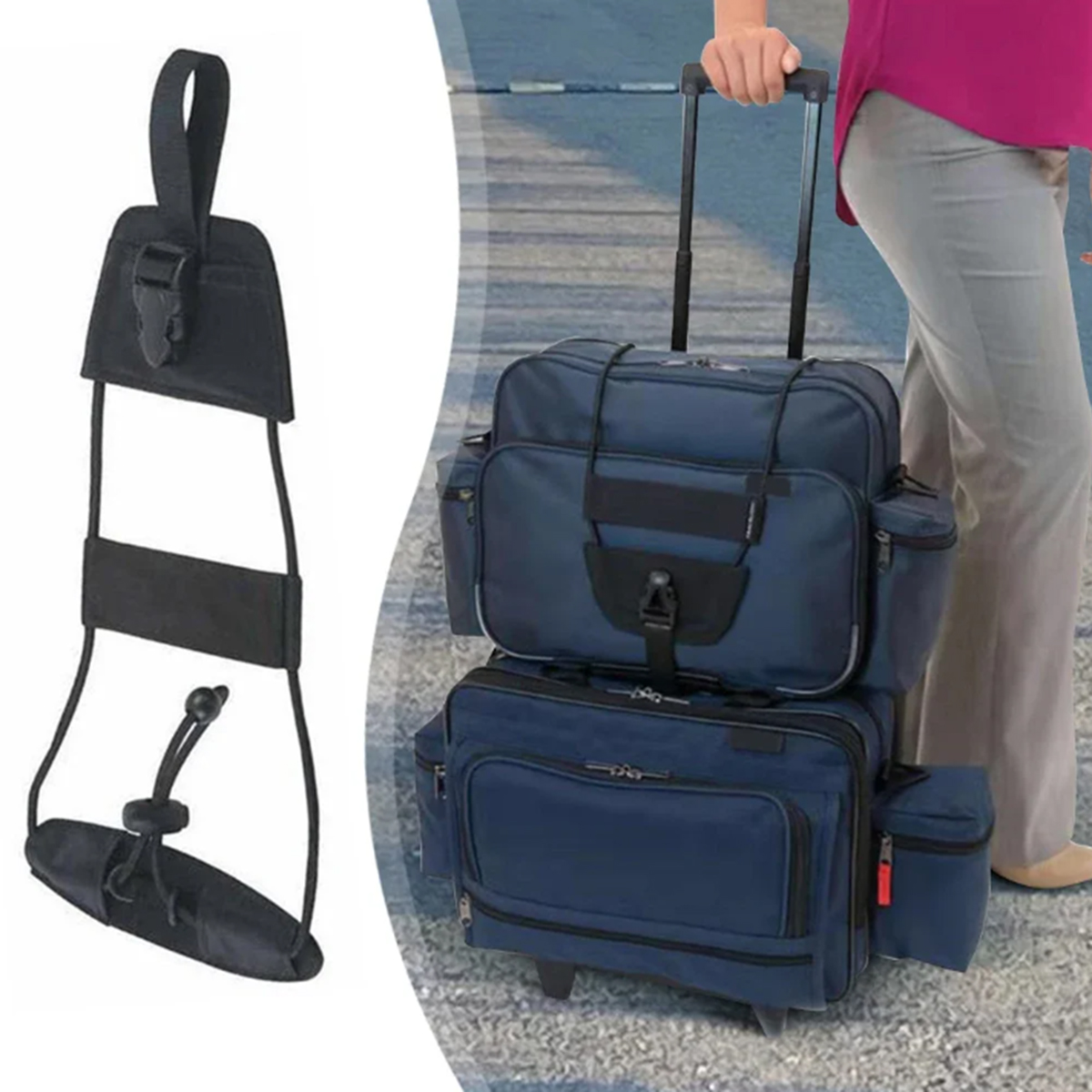 Travel Accessories Luggage Straps - Correa de Conexión para Equipaje de