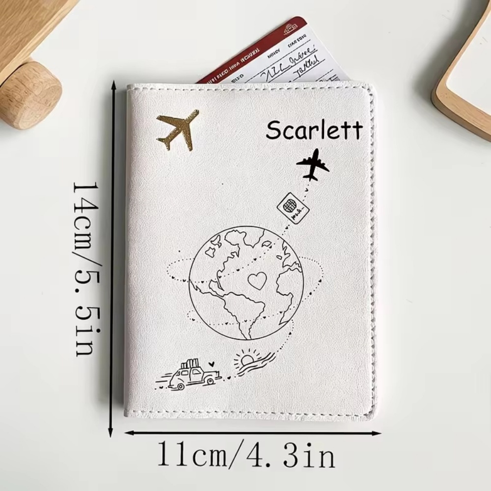 Funda para Pasaporte con Nombr - Travel Accessories Plane reseña y precio
