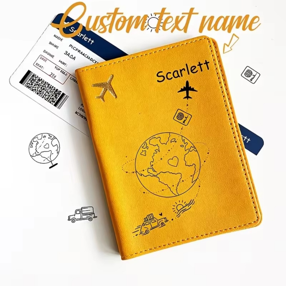 Funda para Pasaporte con Nombr - Travel Accessories Plane reseña y precio