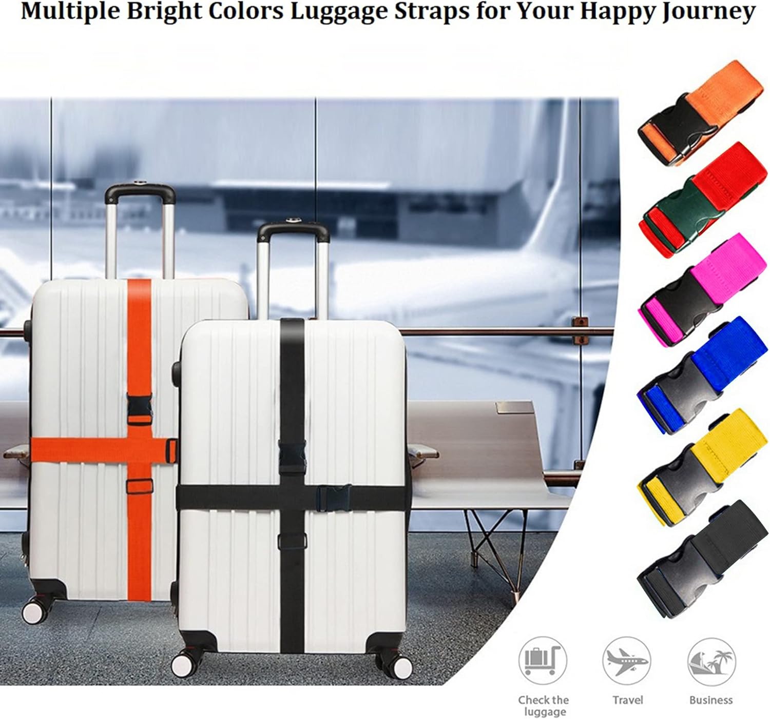 Paquete de 2 correas ajustable - Travel Accessories Luggage Straps reseña y precio