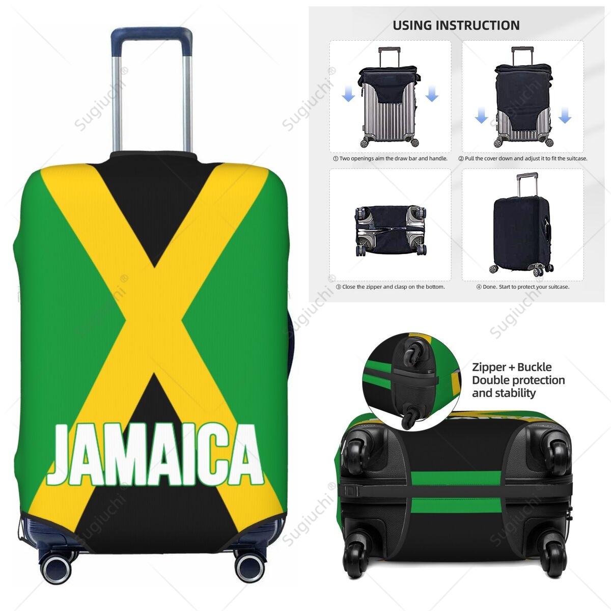 Funda de equipaje con bandera  - Travel Accessories For Jamaica reseña y precio