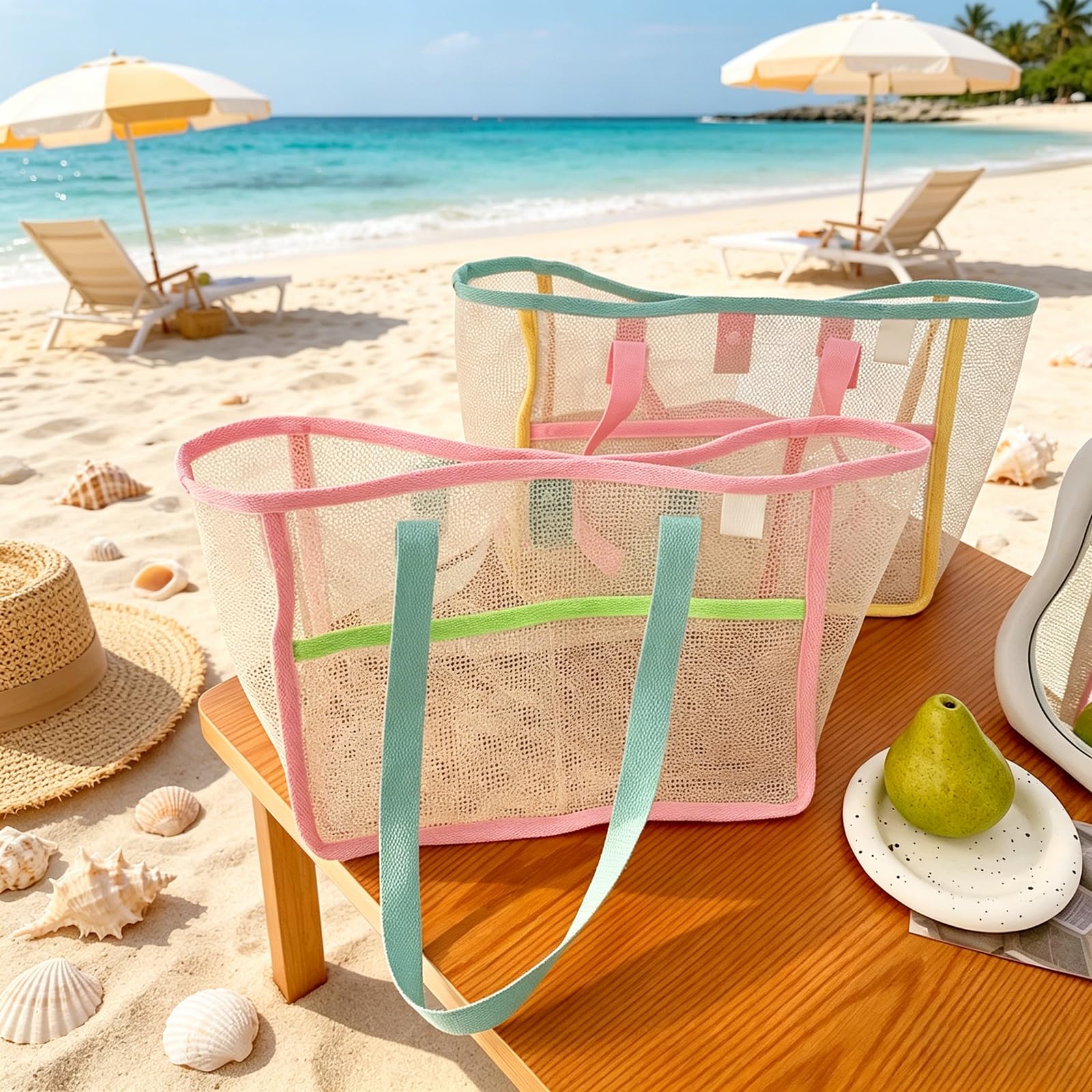 Bolsas de Playa para Mujer, Co - Travel Accessories Deals reseña y precio