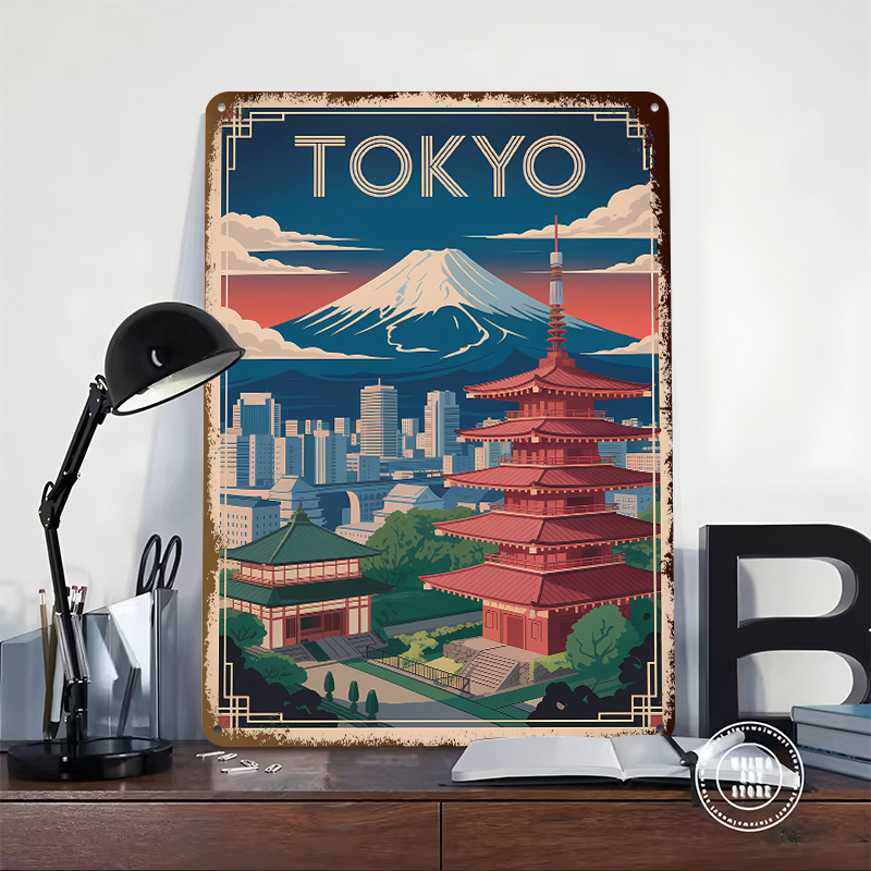 Póster Metálico de Viaje a Tok - Travel Accessories For Europe reseña y precio