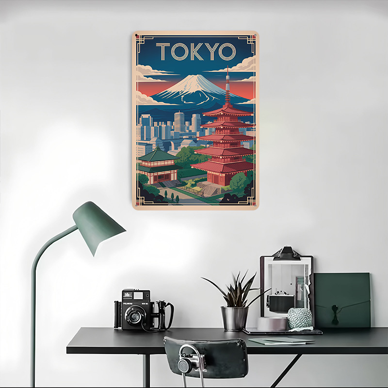 Póster Metálico de Viaje a Tok - Travel Accessories For Europe reseña y precio