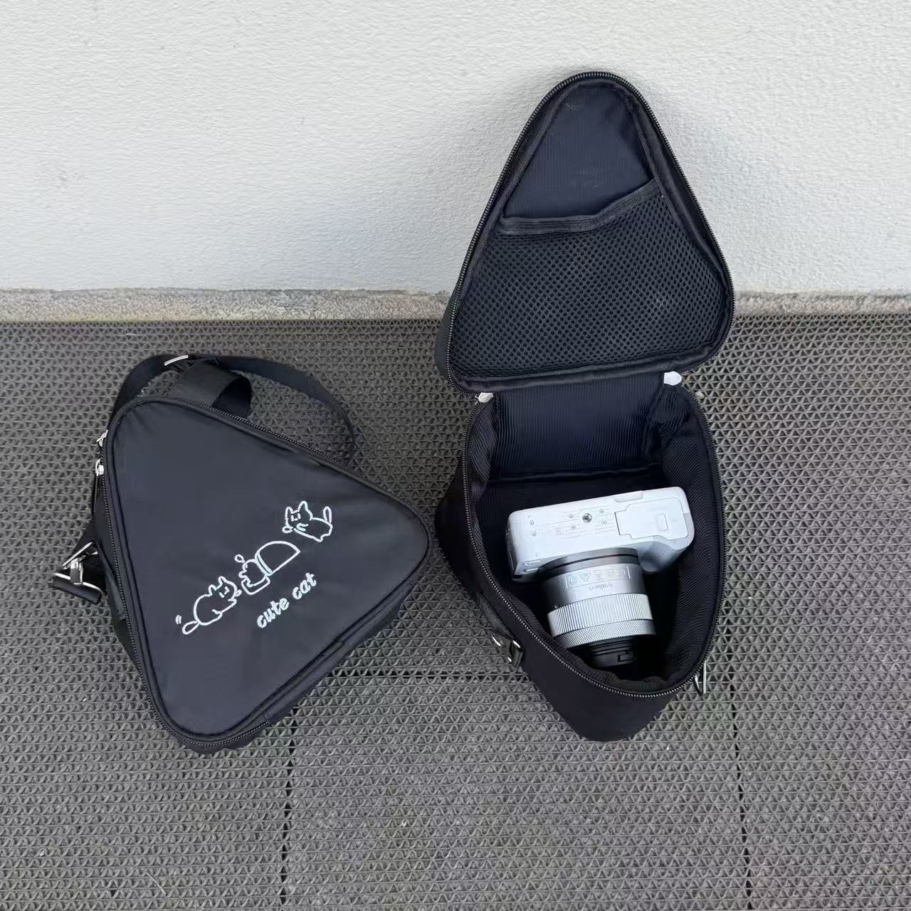 Bolso de cámara triangular con - Camera Bag Travel reseña y precio