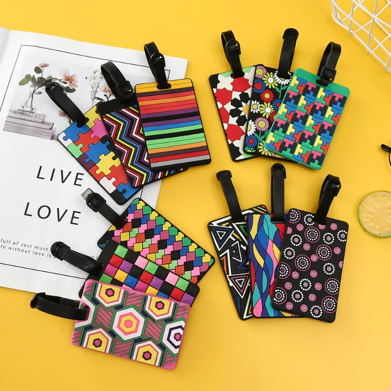 Etiquetas de equipaje con patr - Travel Accessories Designer reseña y precio