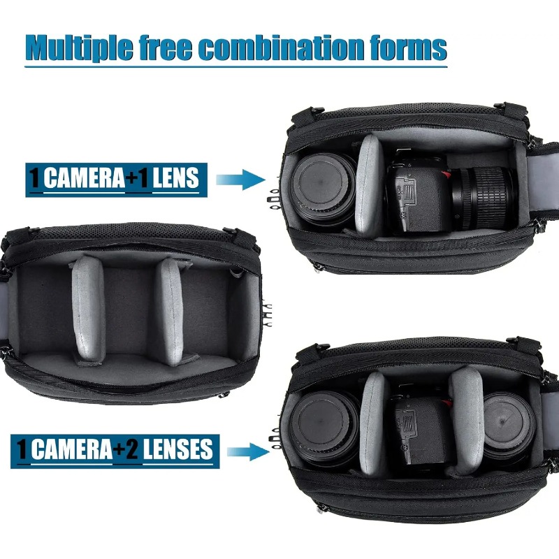 Bolso bandolera impermeable de - Camera Bag Travel reseña y precio